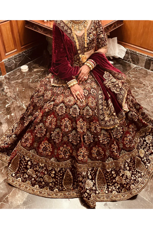 Marwar Couture embroiederd lehenga