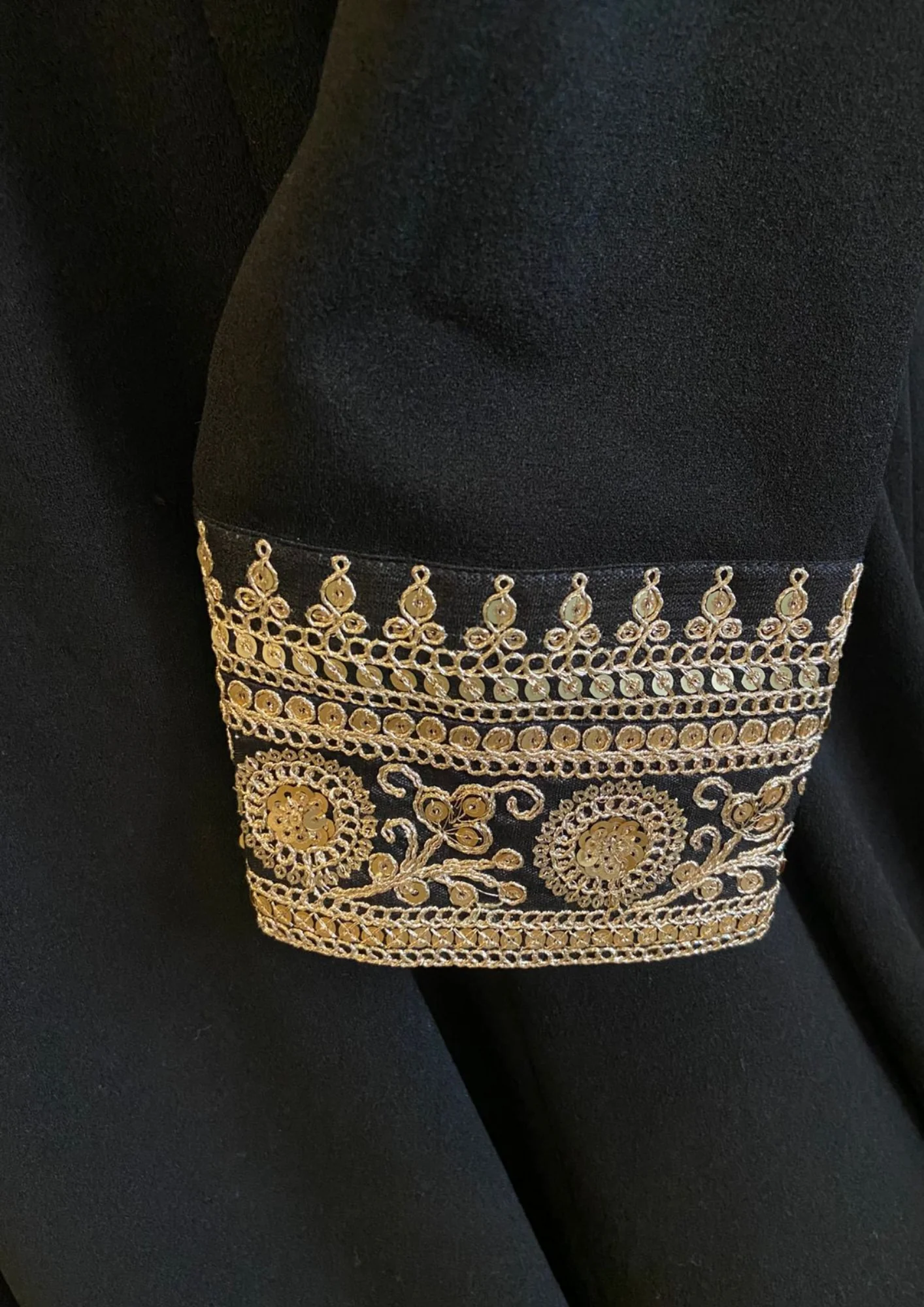 Masaba Black Kashmiri Leaf Gown - Image 5