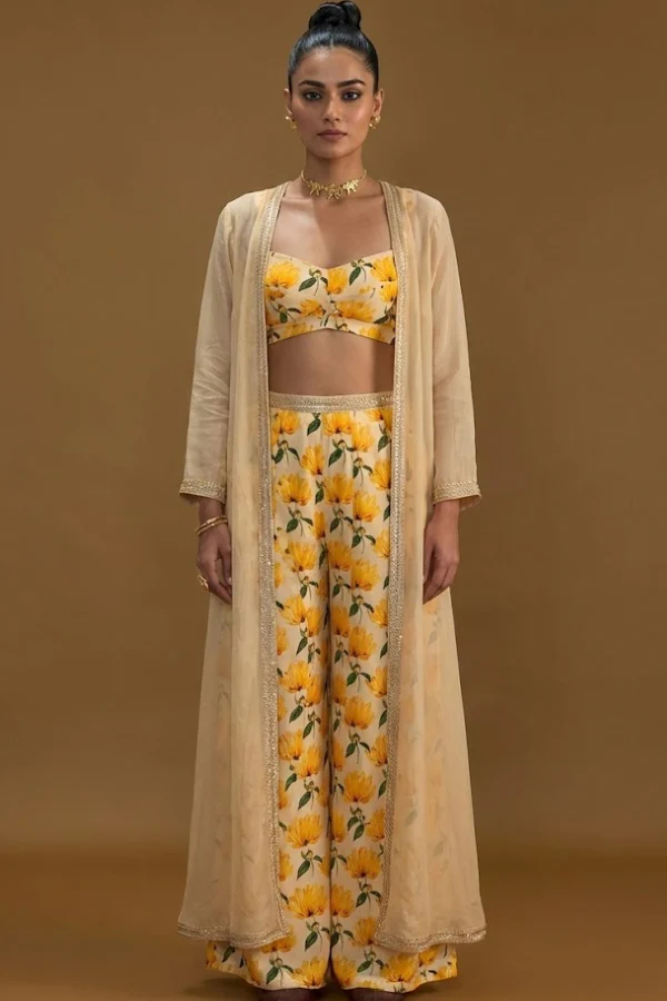 Masaba Vanilla Mist Cape Set
