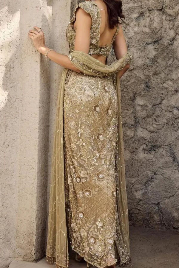 Mehul Gupta Gilded Cut Work Gown - Image 3