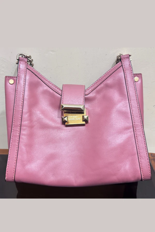 Michael Kors Whitney Polished Leather Chain Shoulder Tote - Image 3