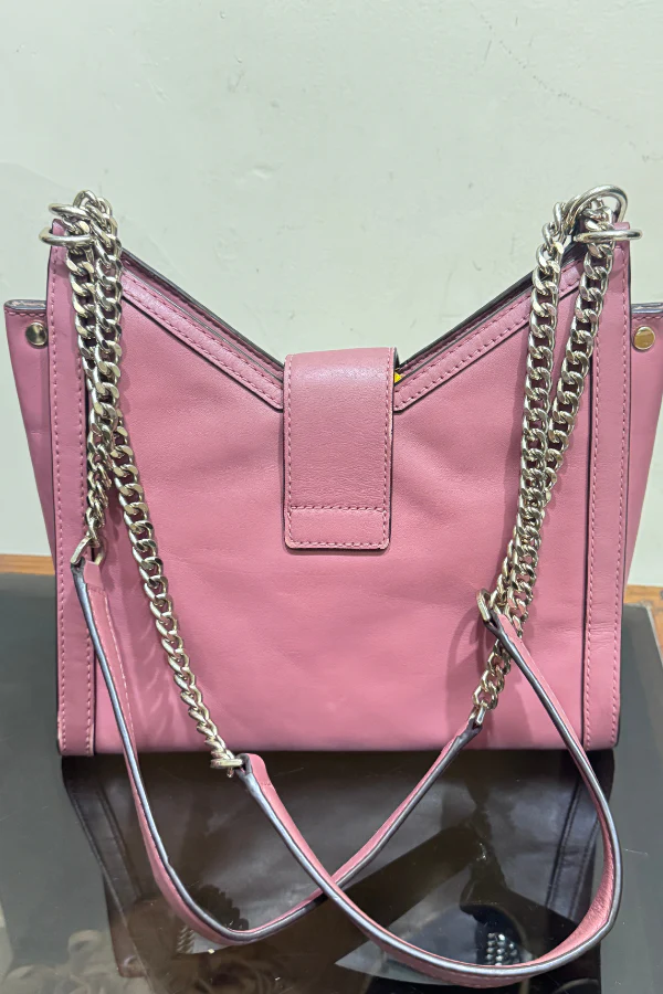 Michael Kors Whitney Polished Leather Chain Shoulder Tote - Image 4