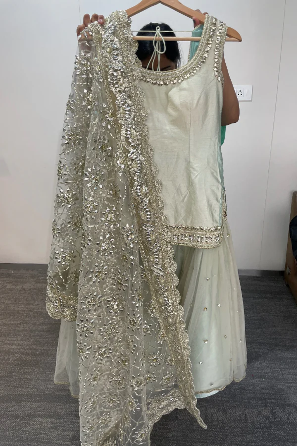 Mint sharara set - Image 8