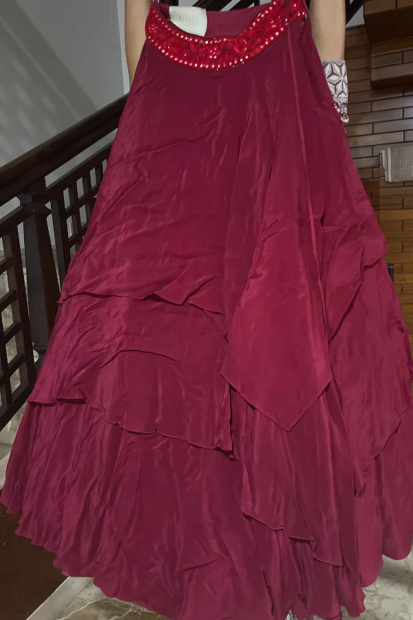 Mishru Cape lehenga set - Image 4