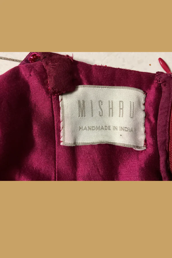 Mishru Red Embellished Dress - Image 6