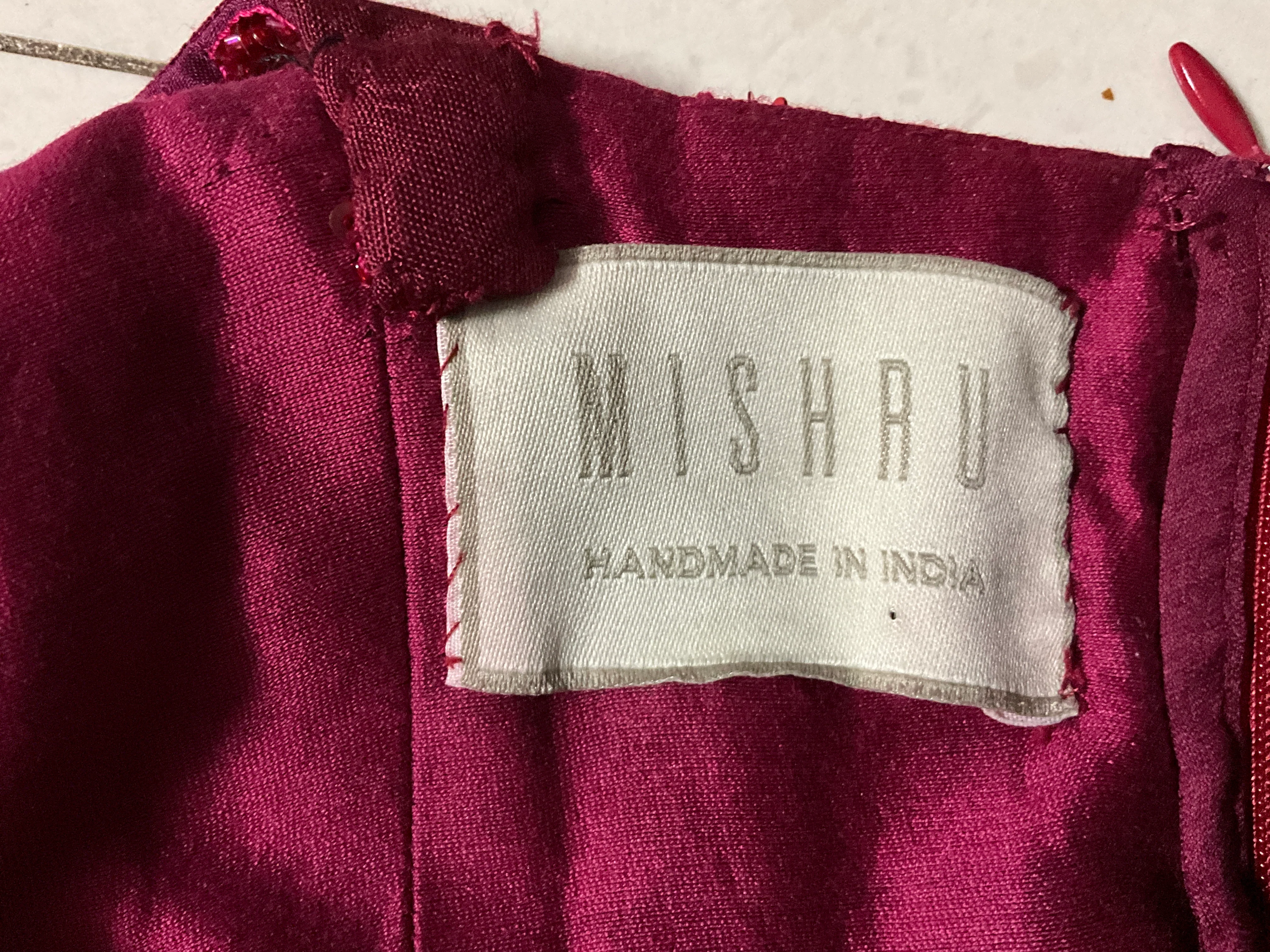 Mishru Red Embellished Dress - Image 8