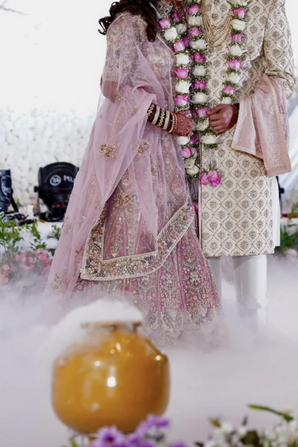 Mohey Rose Pink Lehenga - Image 5