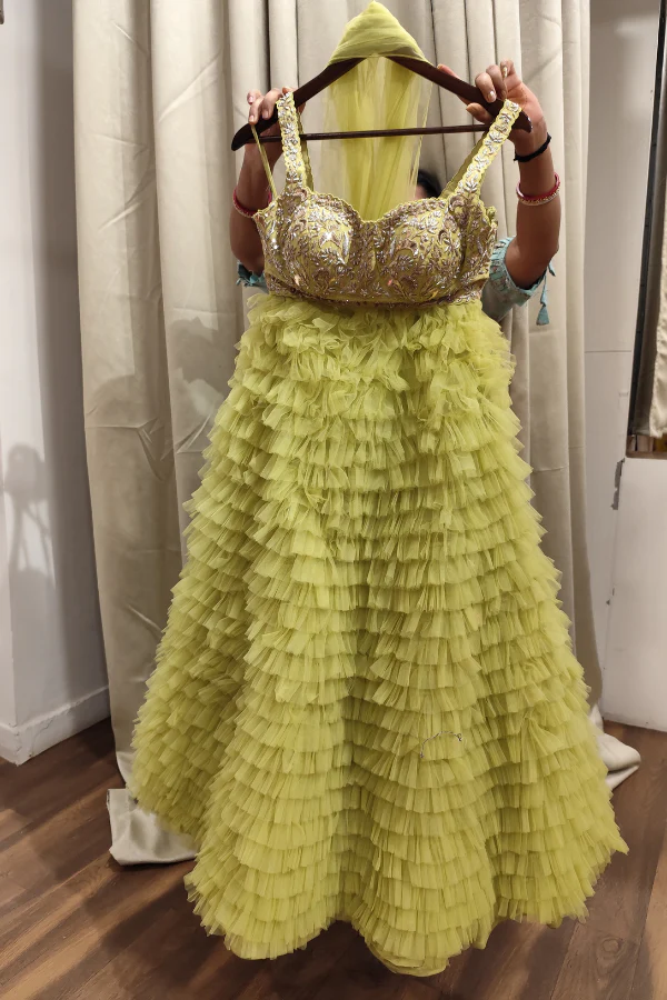 MONIKA & NIDHI RUFFLE LEHENGA SET - Image 2