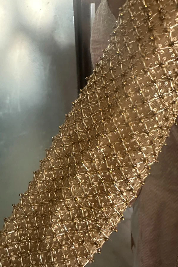 MONISHA JAISING BRIDAL GOLD GOWN - Image 3