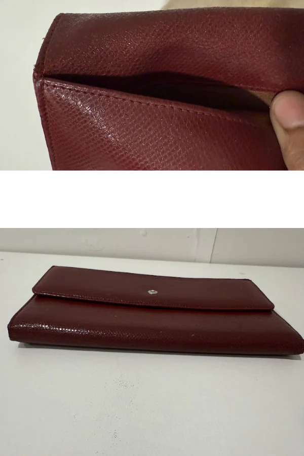 Montblanc Red Soft Grain Leather 10CC Long Wallet - Image 3