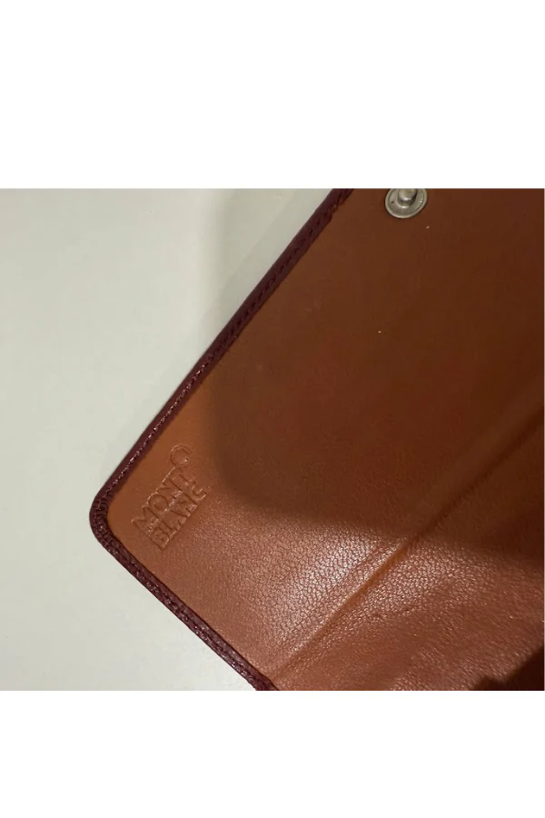 Montblanc Red Soft Grain Leather 10CC Long Wallet - Image 6