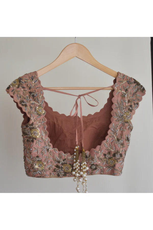 Mrunalini Rao Blush Pink Tulle Lehenga - Image 4