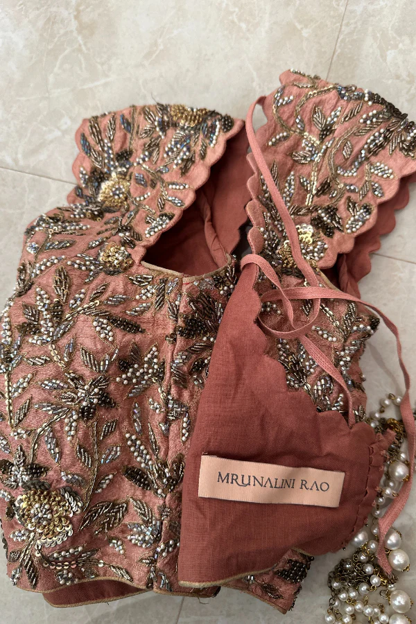Mrunalini Rao Blush Pink Tulle Lehenga - Image 5