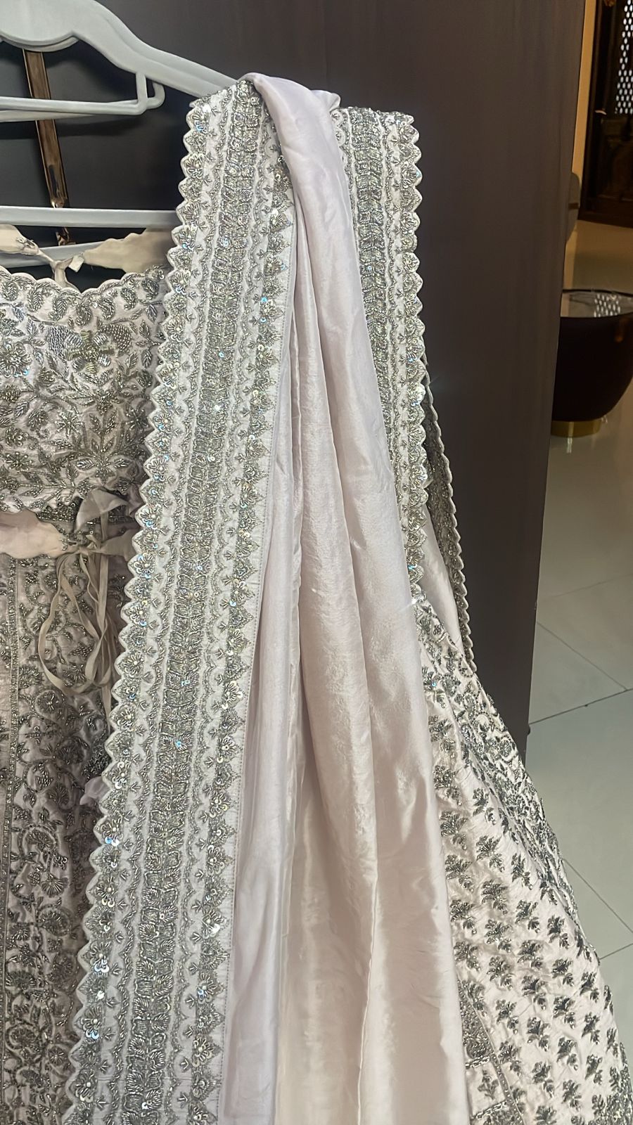 Mrunalini Rao Hand-Embroidered Lehenga Set - Image 6