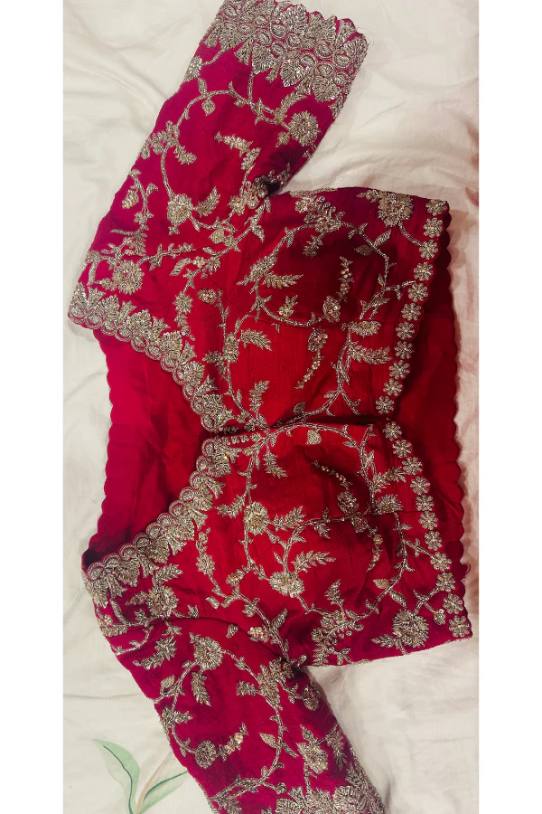 MRUNALINI RAO Red Embroidered Lehenga Set - Image 3