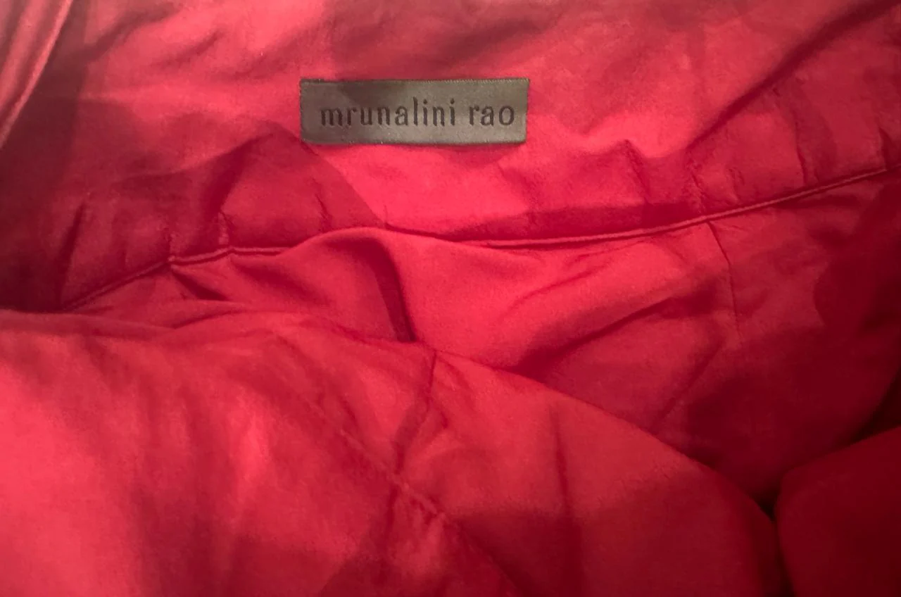 Mrunalini Rao Red Raw Silk Embroidered Lehenga Set - Image 5