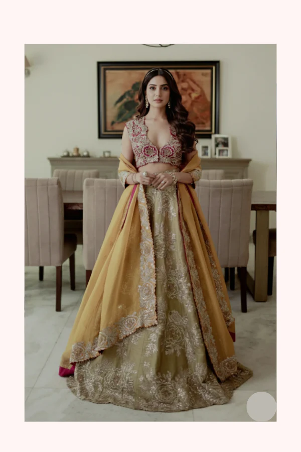 Mrunalini Rao Rosette Lehenga - Image 2
