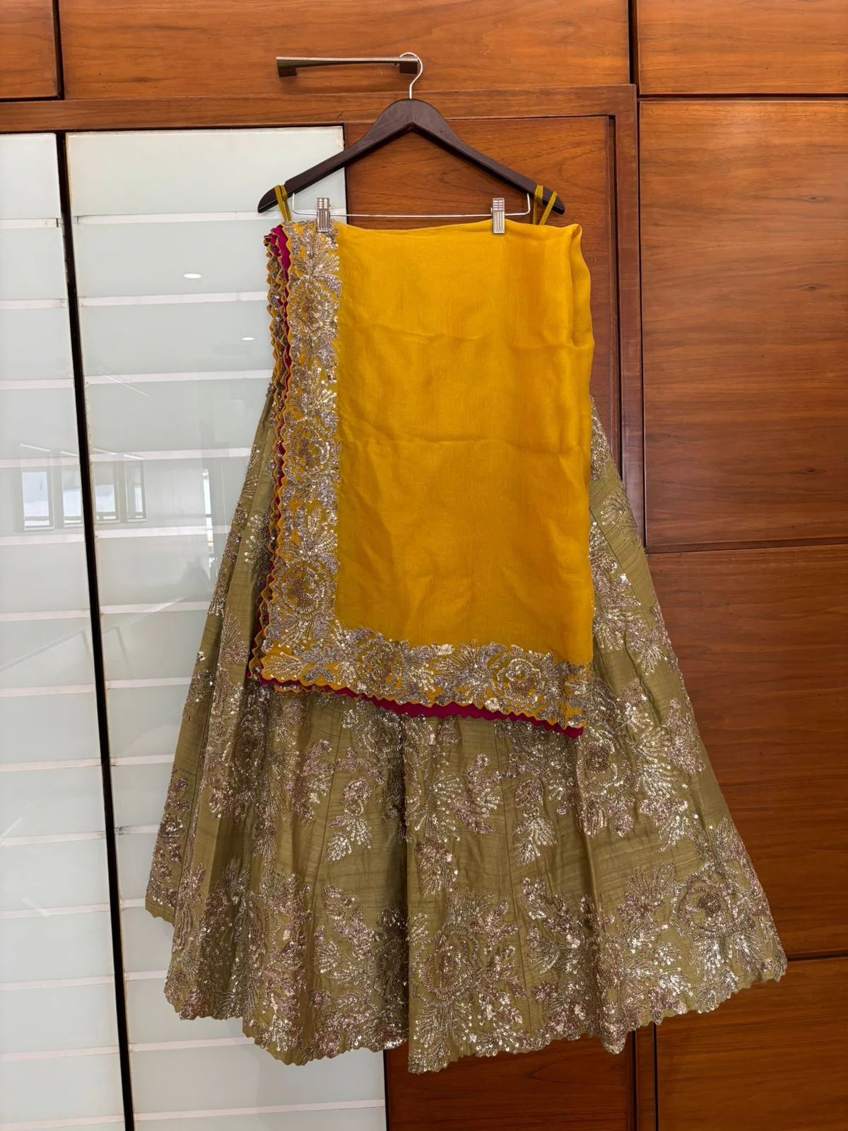 Mrunalini Rao Rosette Lehenga - Image 4