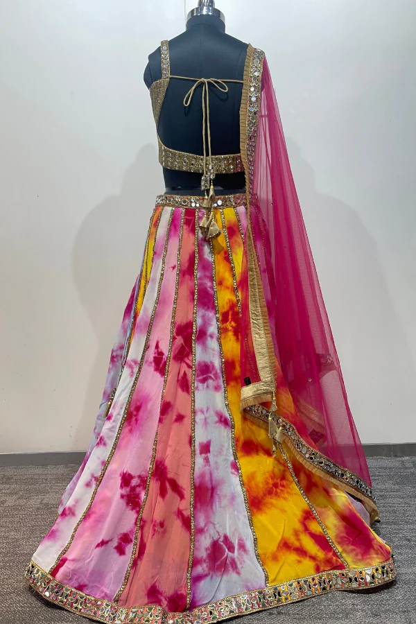Multi Colour lehenga set - Image 8