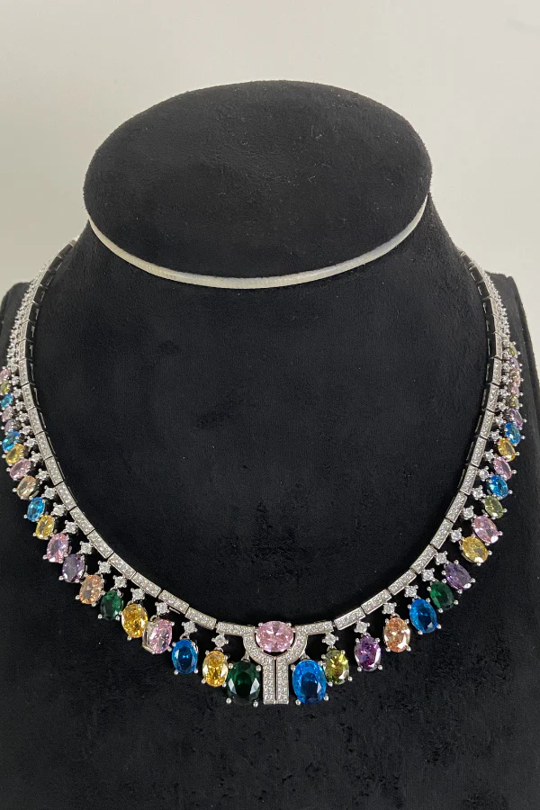 Multi colour necklace set - Image 3