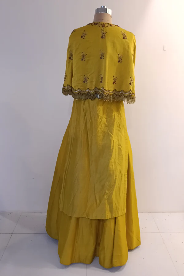 Mustard Yellow lehenga set - Image 5