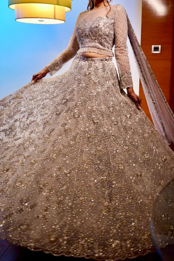 Natasha Dalal Embellished Lehenga Set - Image 4