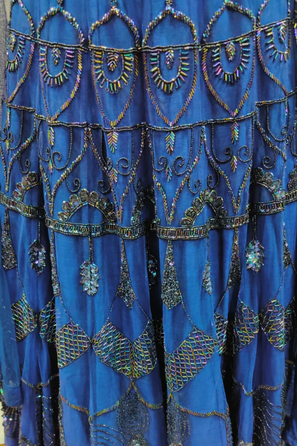 Navy Blue Embellished Lehenga - Image 4