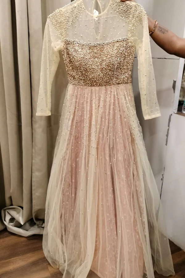Nidhika Shekhar Beige Gown