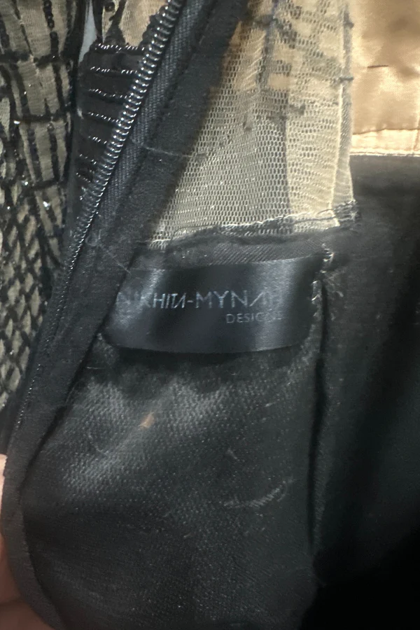 Nikhita Mynah black velvet jumpsuit - Image 3