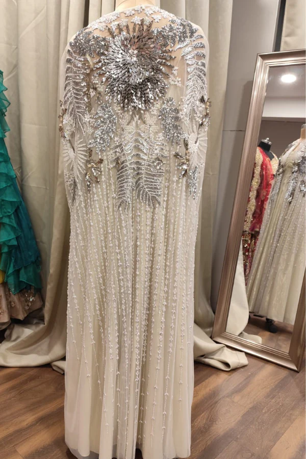 Not So Serious by Pallavi Mohan Ryse cape & dress - Image 4