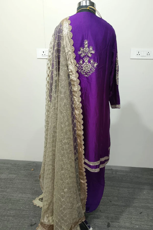 Ornate Violet Suit Set - Image 5