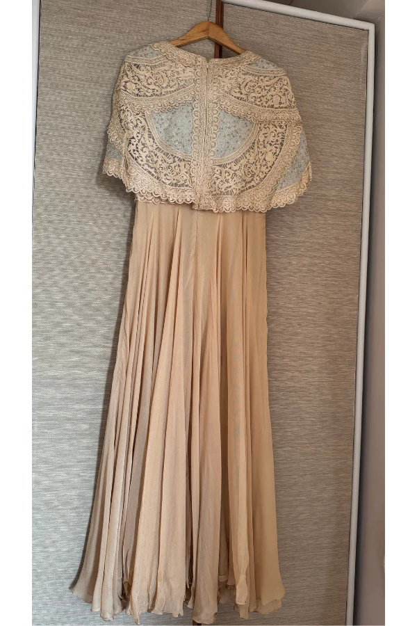 Pankaj and Nidhi beige gown - Image 2