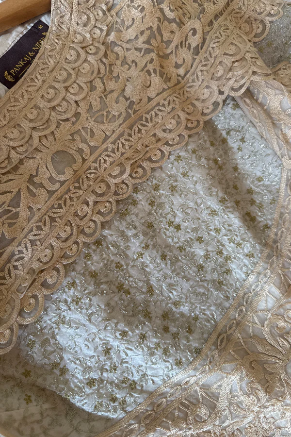Pankaj and Nidhi beige gown - Image 3