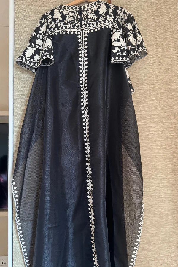 Pankaj and Nidhi Black embroidered Gown - Image 2