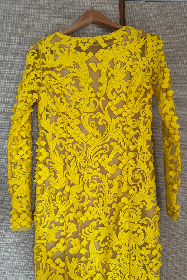 Pankaj and Nidhi yellow gown - Image 2