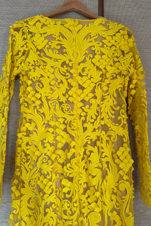 Pankaj and Nidhi yellow gown - Image 3
