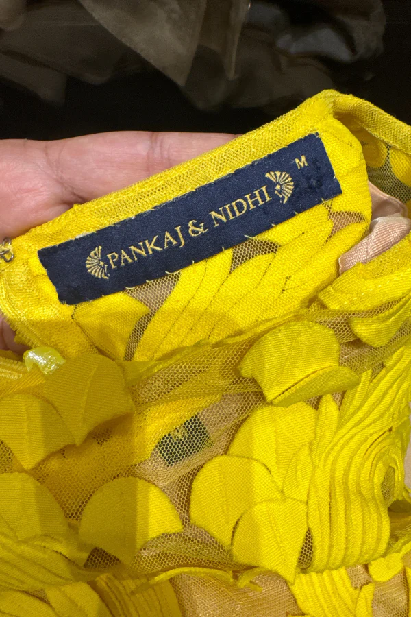 Pankaj and Nidhi yellow gown - Image 4