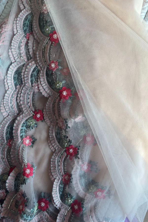 Pankaj & Nidhi Floral lehenga - Image 3