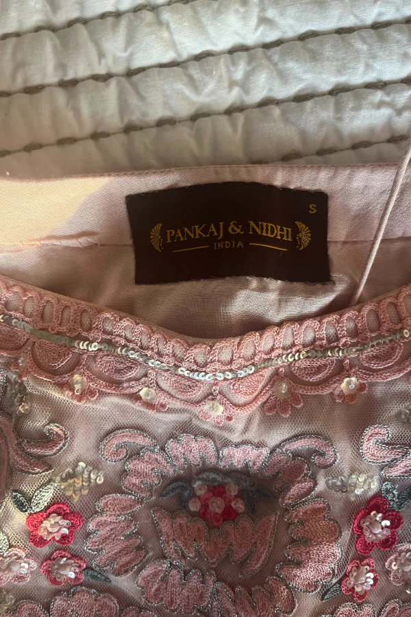 Pankaj & Nidhi Floral lehenga - Image 4
