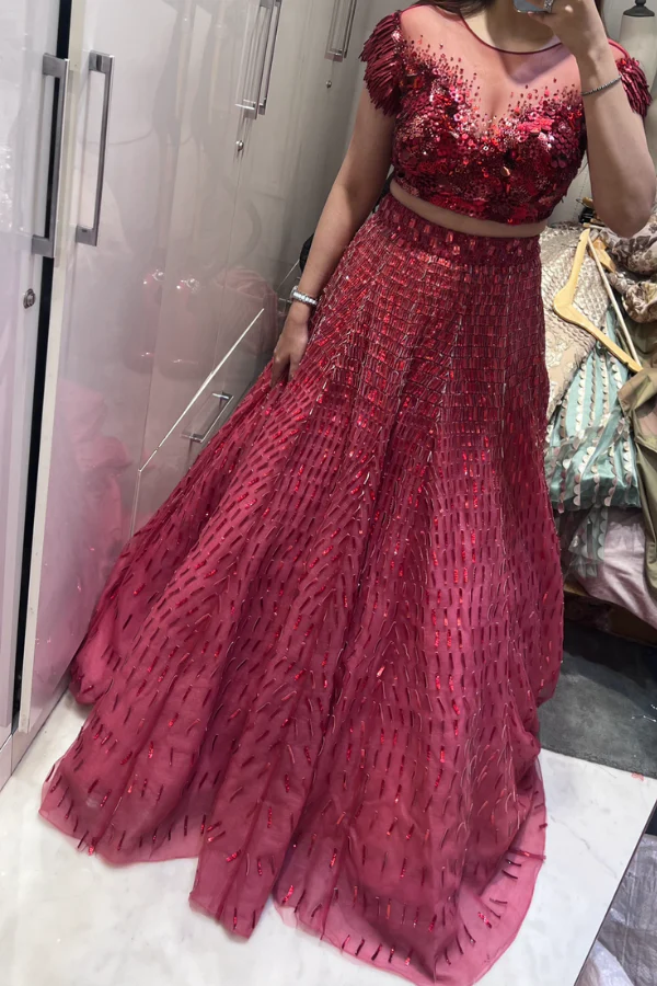 Pankaj & Nidhi Lehenga Set - Image 4