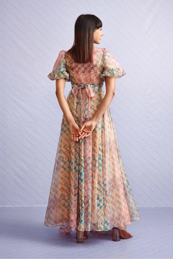 Pankaj & Nidhi RUFFLE MAXI DRESS - Image 2
