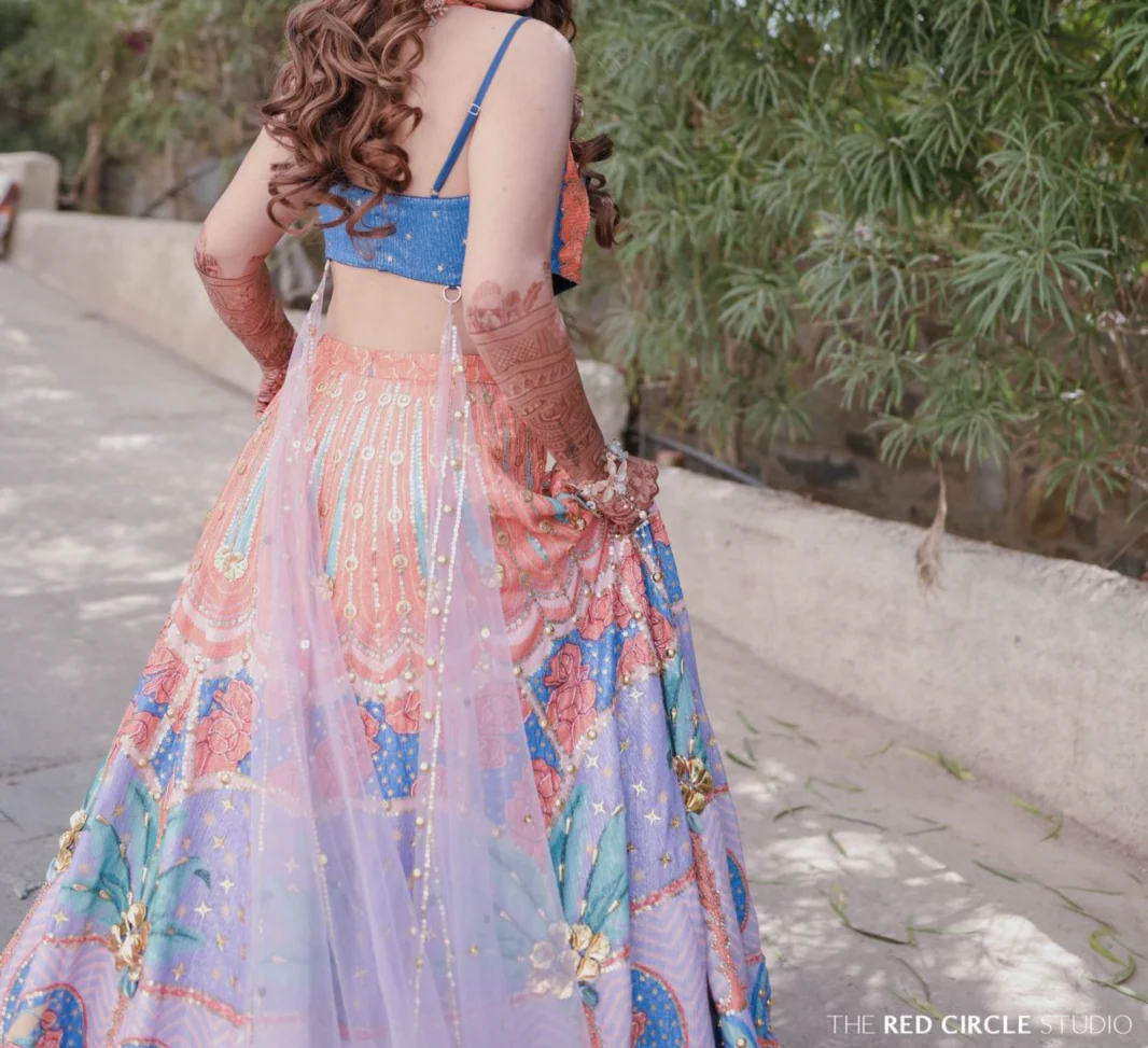 Papa Don't Preach Embellished Lehenga Set - Image 4