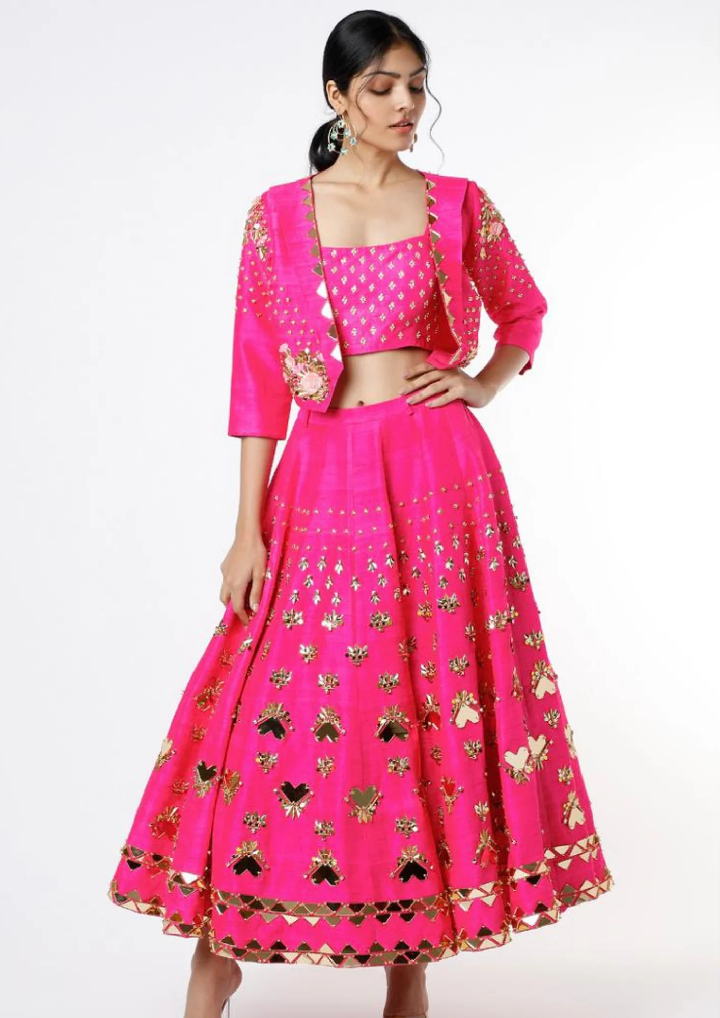 Papa Don't Preach Embellished Skirt set - Image 2