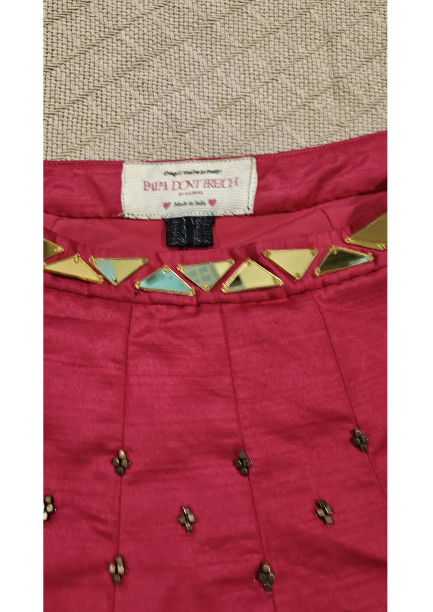 Papa Don't Preach Embellished Skirt set - Image 5