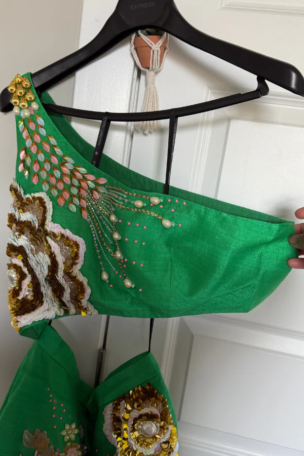 Papa Don't Preach Green Jumpsuit with Jacket - Image 3