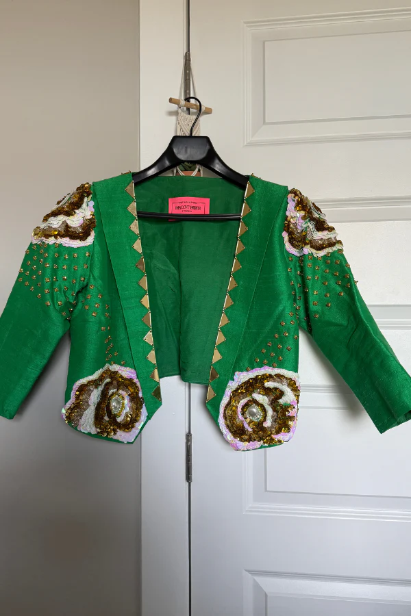 Papa Don't Preach Green Jumpsuit with Jacket - Image 4