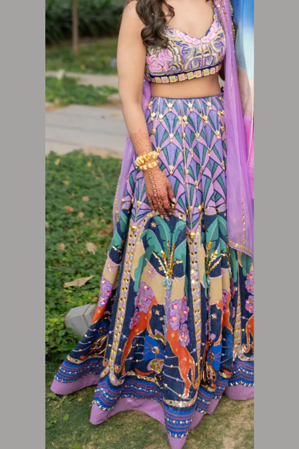 Papa Don't Preach Lehenga Set - Image 5