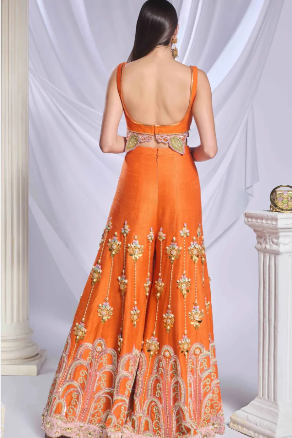 Papa Don't Preach Orange Pixie Palace Pant set - Image 2