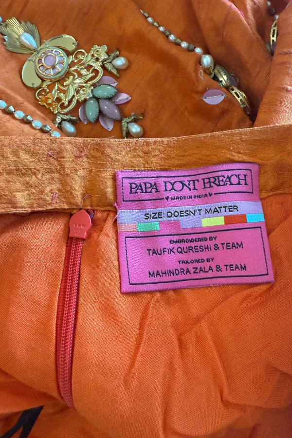 Papa Don't Preach Orange Pixie Palace Pant set - Image 3