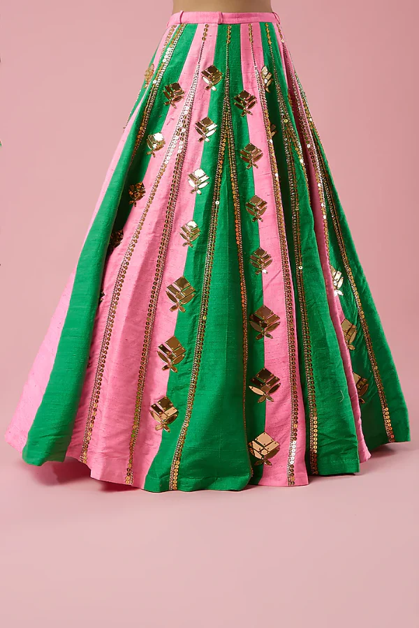 Papa don't preach panel embellished lehenga set - Image 3